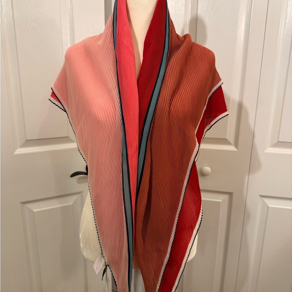 NWT | Ann Taylor | Multicolor Pleated Scarf